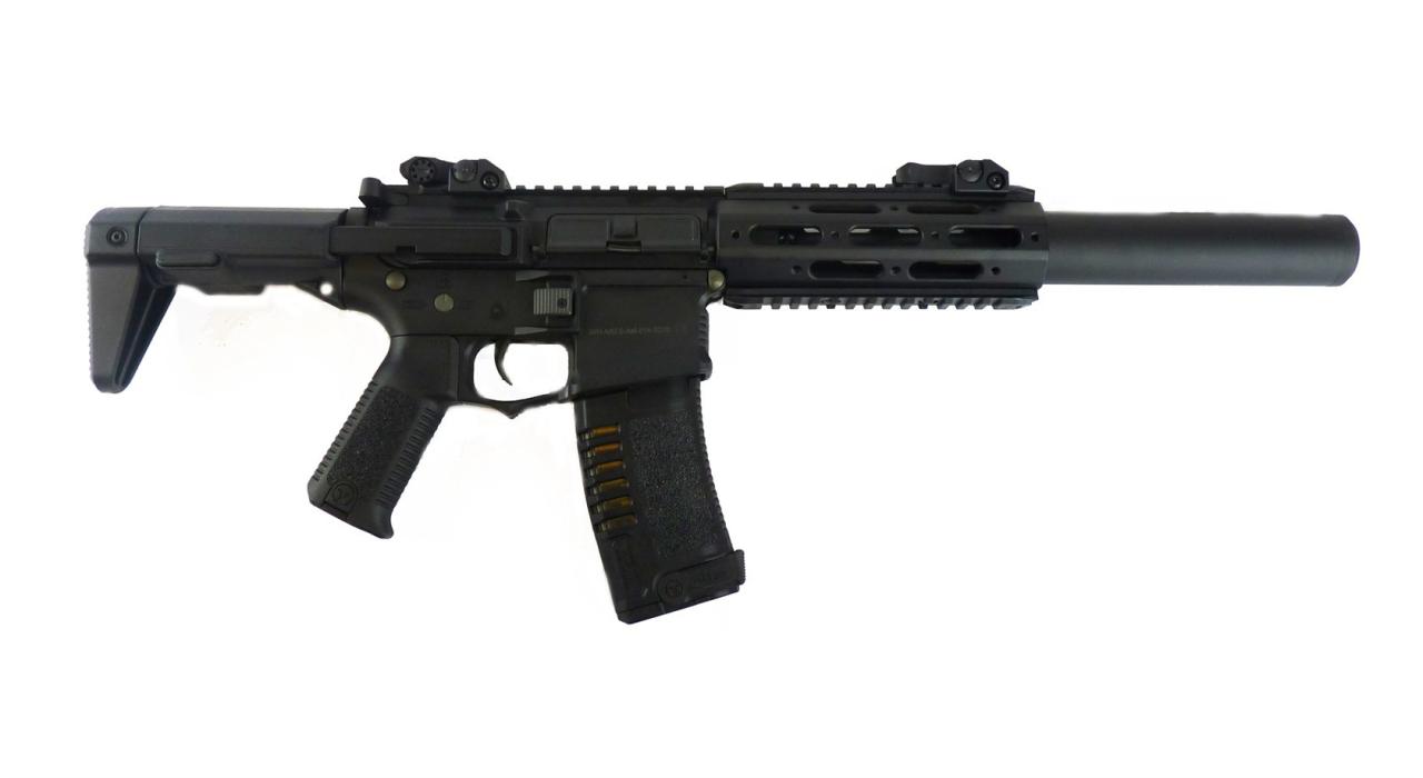 Ares Amoeba Honey Badger Short Airsoft Gun Black Action Hobbies