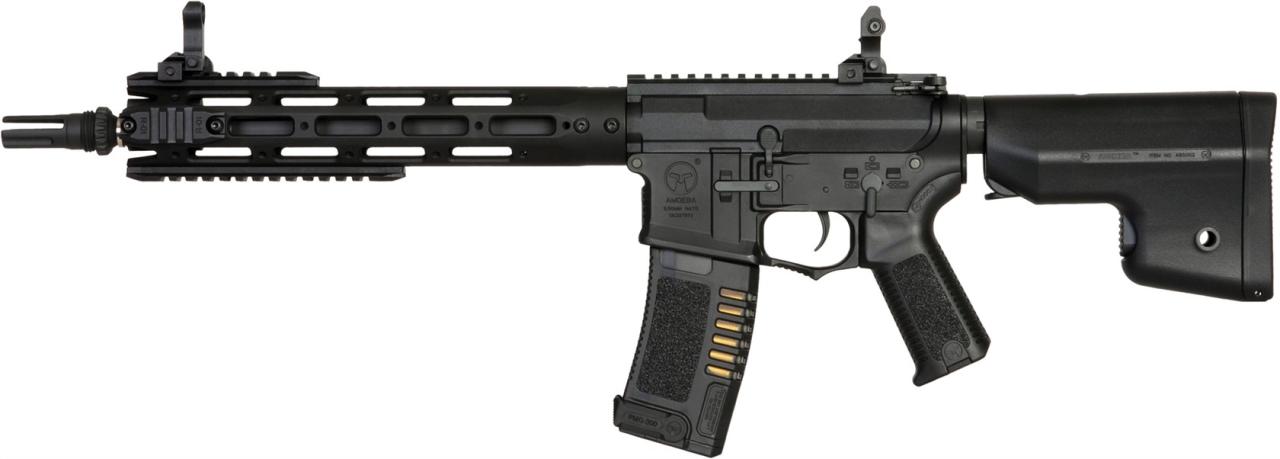 Ares Amoeba M4 Long Airsoft Gun - Black | Action Hobbies