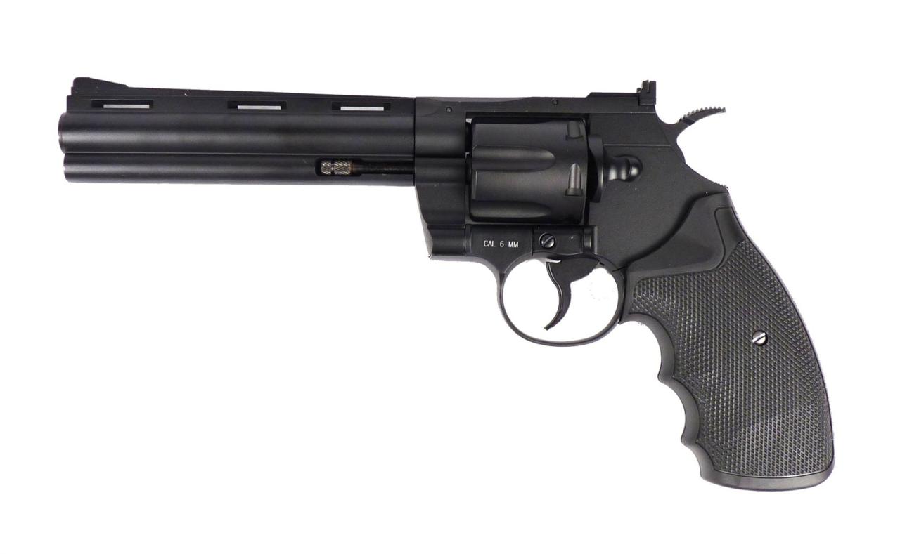 KWC Python 6 inch .357 Revolver - Black | Action Hobbies