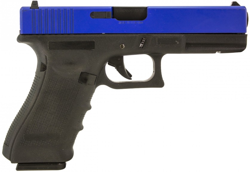 Two Tone Raven Eu18 Gbb Airsoft Pistol Blue Action Hobbies