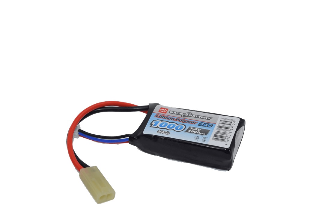 1000 mAh 7.4v 30c LiPo Mini Pack | Action Hobbies