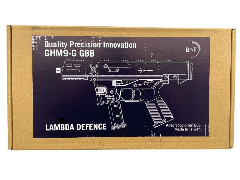 Airsoft GHM9-G Licensed By Lambda Defence B&T GBBR SMG - Tan | Action ...